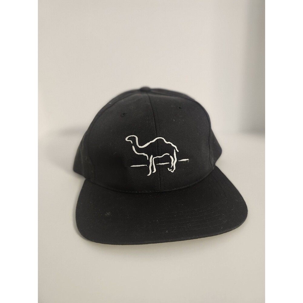 Vintage CAMEL Cigarettes Snapback Hat Cap Trucker Black